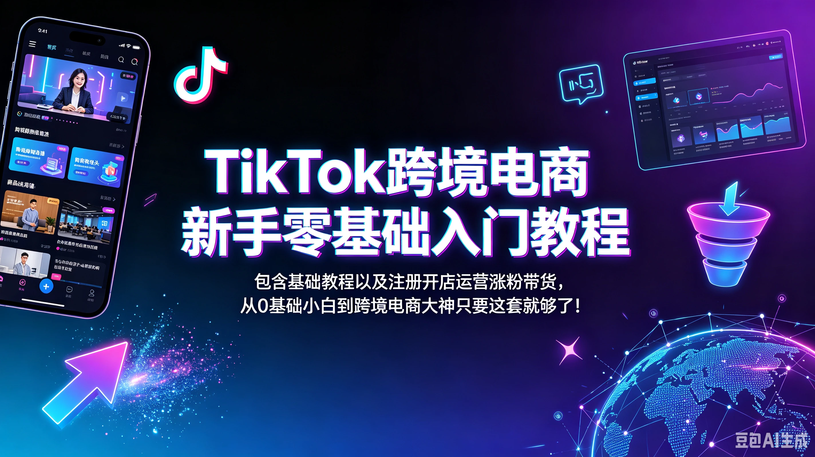 【精】TikTok跨境电商新手零基础入门教程,包含基础教程以及注册开店运营涨粉带货,从0基础小白到跨境电商大神只要这套就够了! 【精】TikTok跨境电商新手零基础入门教程,包含基础教程以及注册开店运营涨粉带货,从0基础小白到跨境电商大神只要这套就够了!