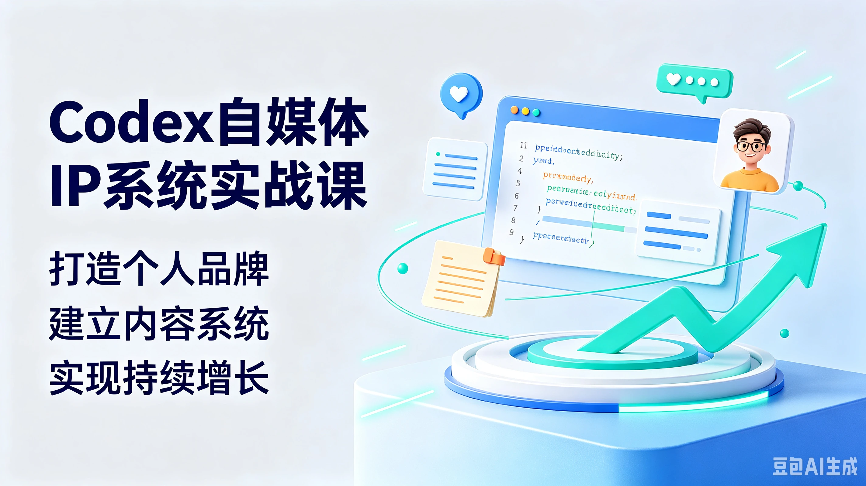 【精】Codex自媒体IP系统实战课，打造个人品牌、建立内容系统、实现持续增长