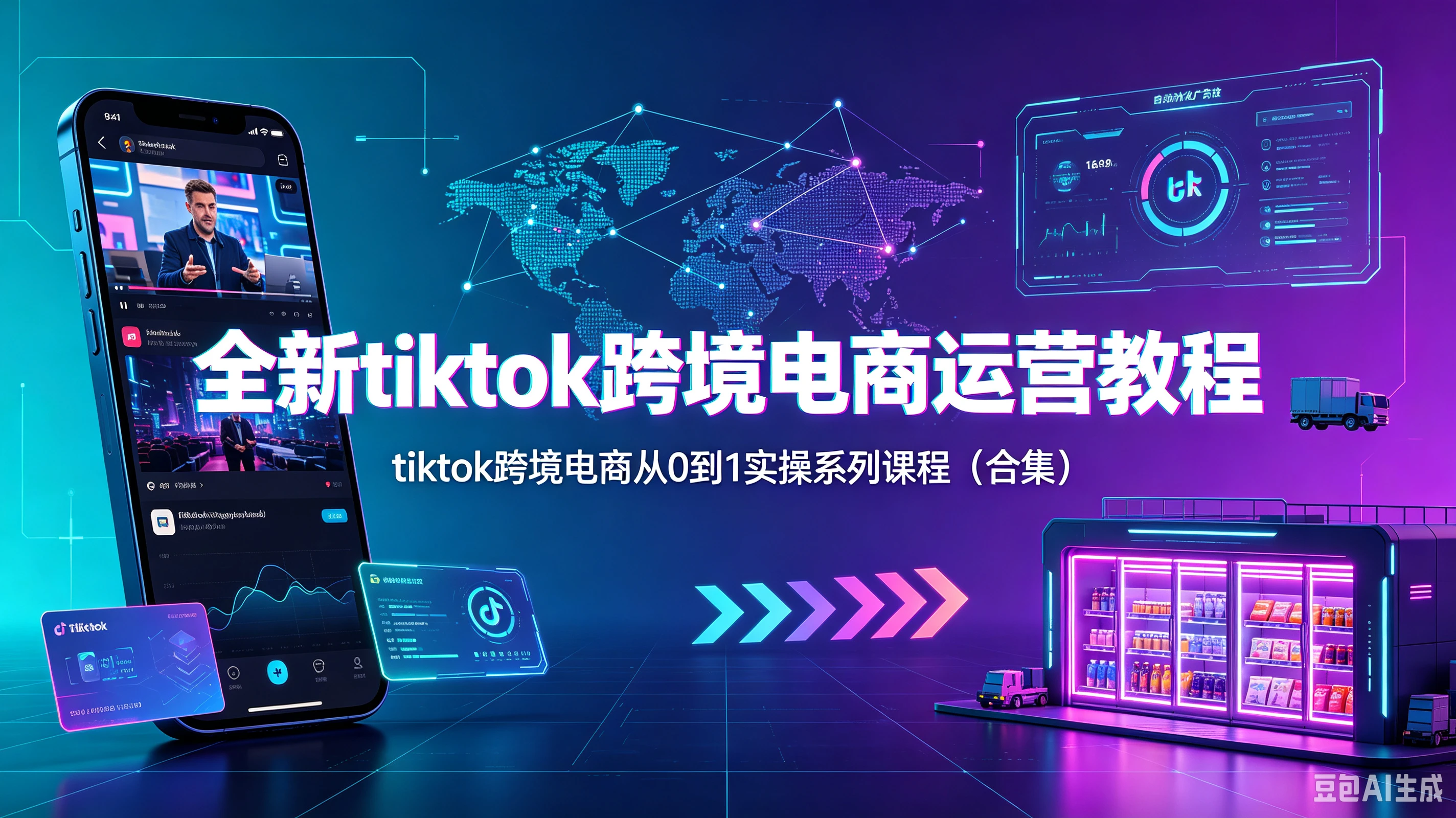 【精】全新tiktok跨境电商运营教程,tiktok跨境电商从0到1实操系列课程(合集) 【精】全新tiktok跨境电商运营教程,tiktok跨境电商从0到1实操系列课程(合集)