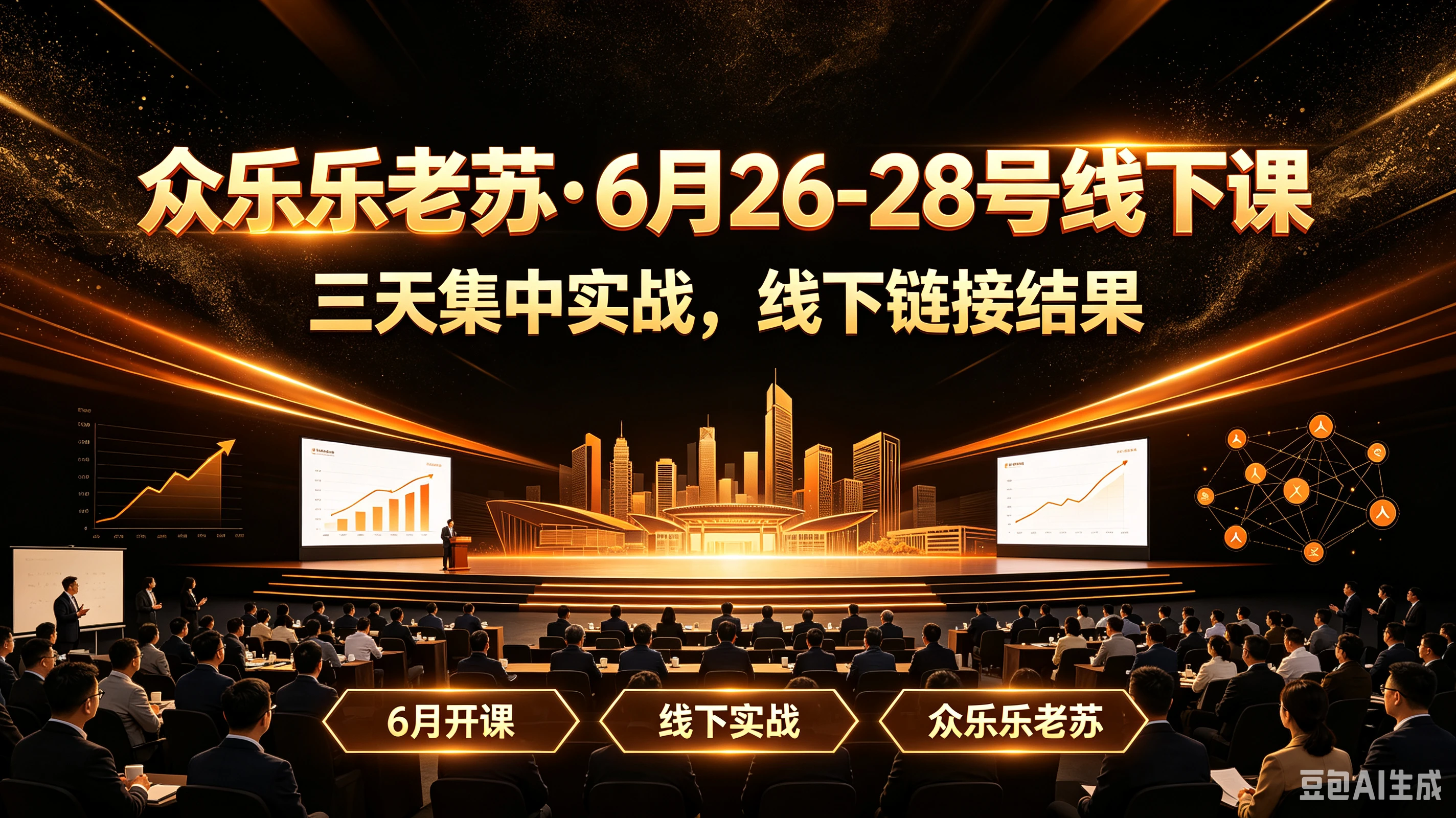 【精】众乐乐老苏·6月26-28号线下课三天集中实战，线下链接结果，6月开课、线下实战、众乐乐老苏