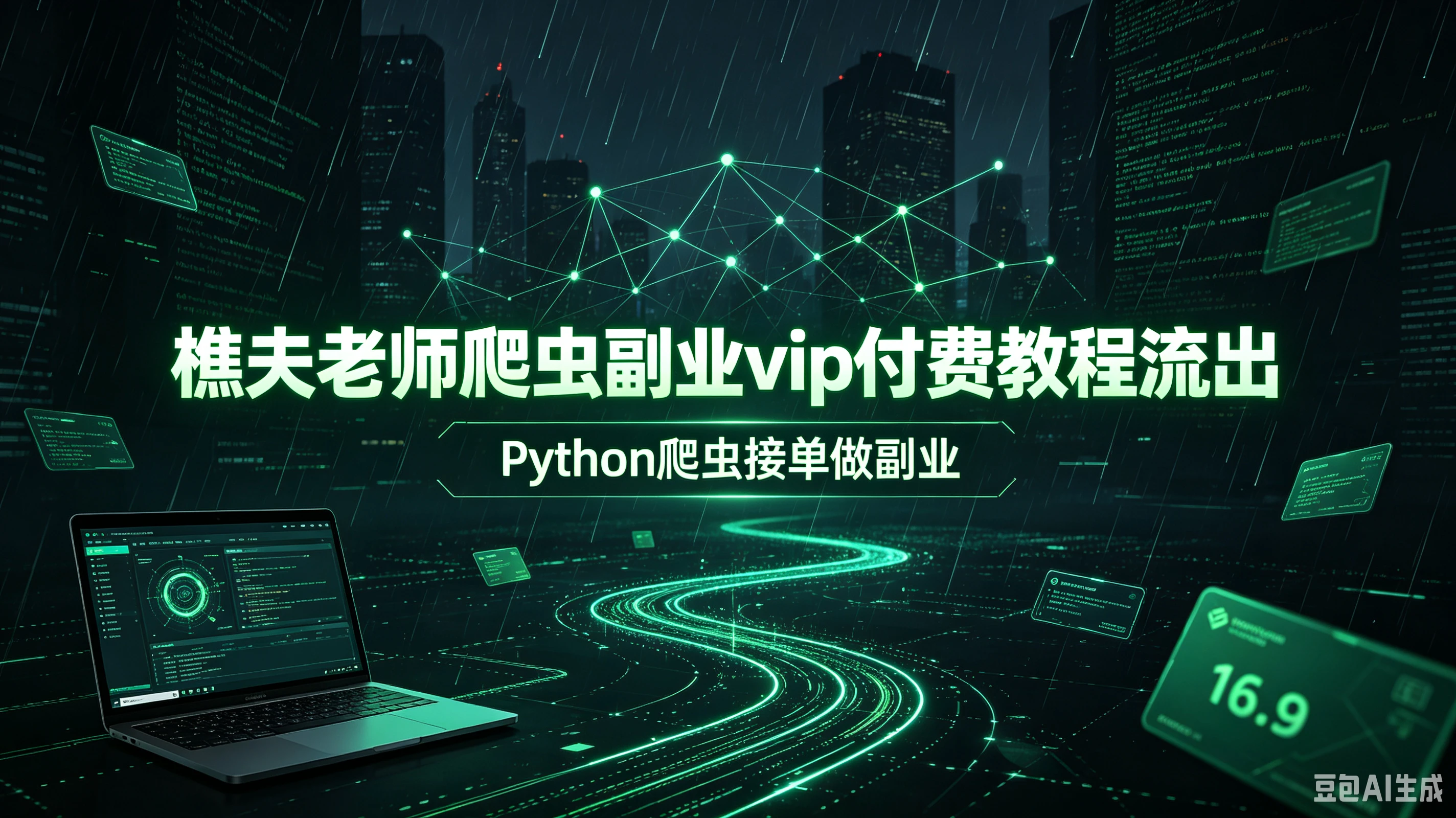 【精】樵夫老师爬虫副业vip付费教程流出,Python爬虫接单做副业 【精】樵夫老师爬虫副业vip付费教程流出,Python爬虫接单做副业
