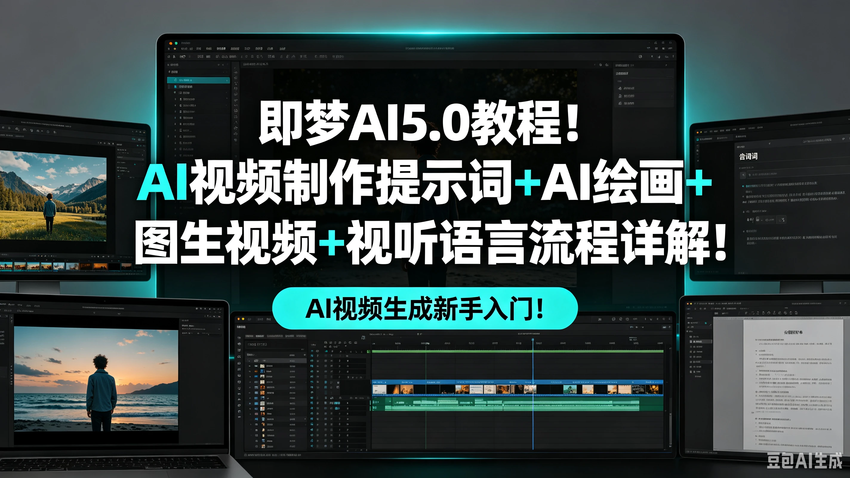 【精】即梦AI5.0教程!AI视频制作提示词+AI绘画+图生视频+视听语言流程详解! AI视频生成新手入门! 【精】即梦AI5.0教程!AI视频制作提示词+AI绘画+图生视频+视听语言流程详解! AI视频生成新手入门!