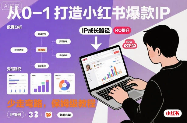 从0-1如何打造一个小红书爆款IP,少走弯路,保姆级教程 从0-1如何打造一个小红书爆款IP,少走弯路,保姆级教程