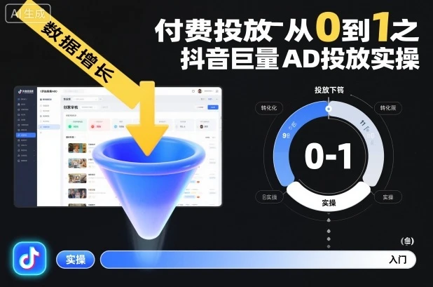 ‌‬‌‍⁤⁣⁤⁢⁤‍‬‬⁤⁣‍‬⁤⁡⁣⁡‌‍⁤⁣‍⁣‌⁢⁢⁡‍⁣⁡【精】付费投放从0到1之抖音巨量AD投放实操