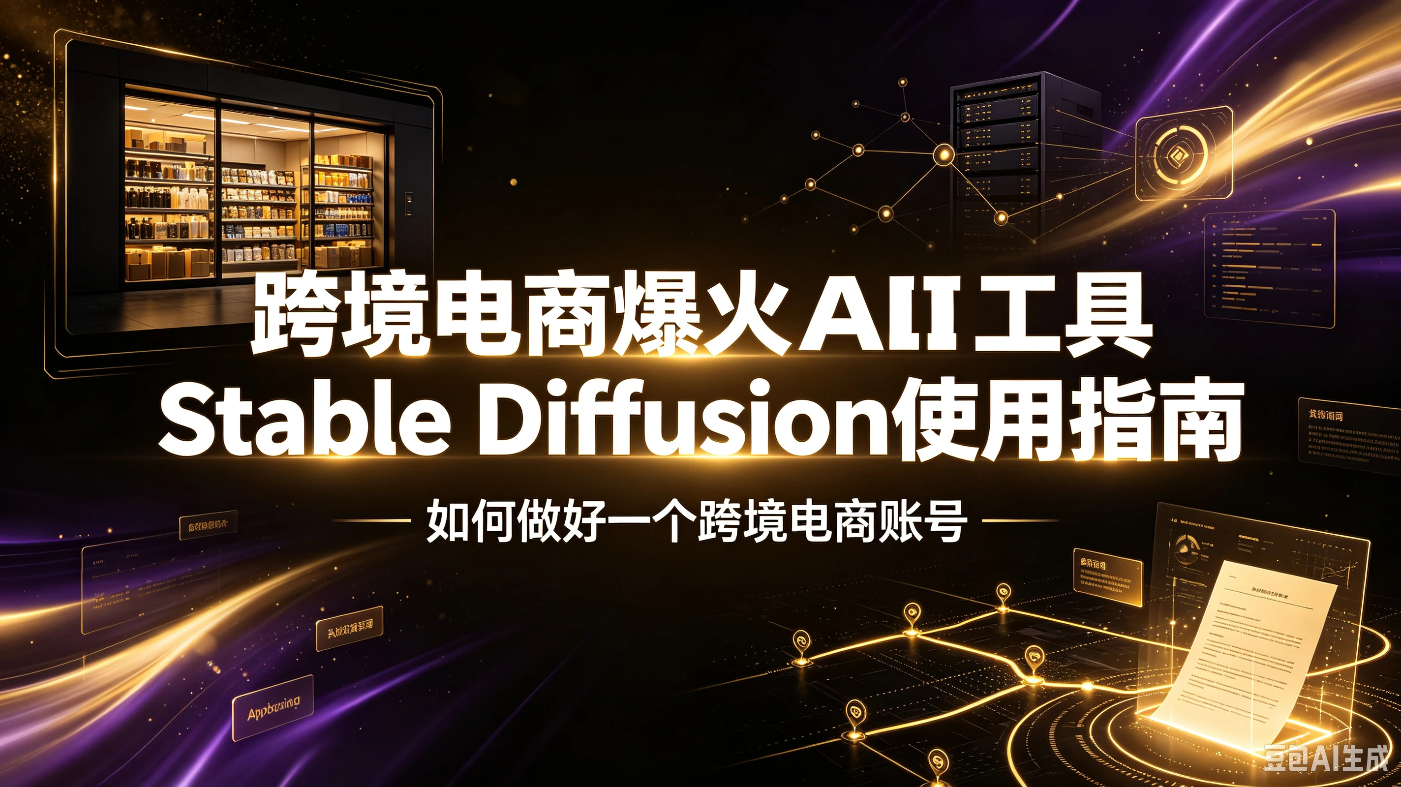 跨境电商爆火AI工具Stable Diffusion使用指南，如何做好一个跨境电商账号