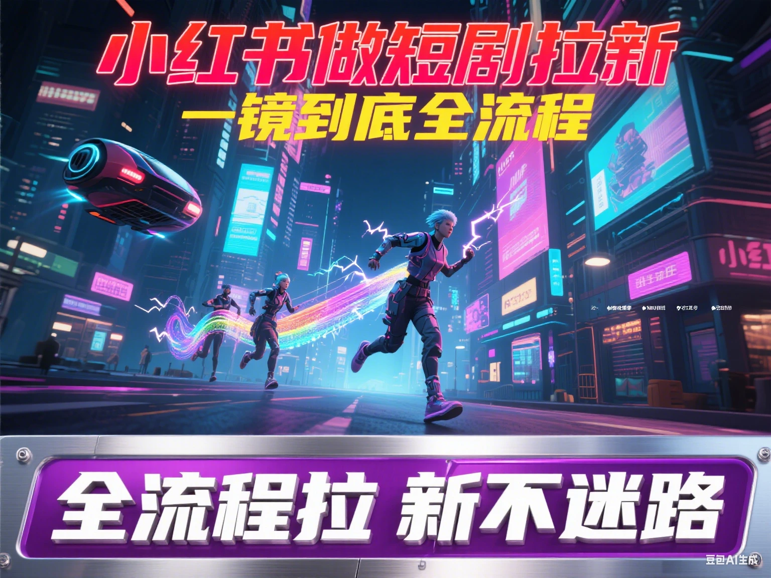 【精】小红书做短剧拉新 一镜到底全流程