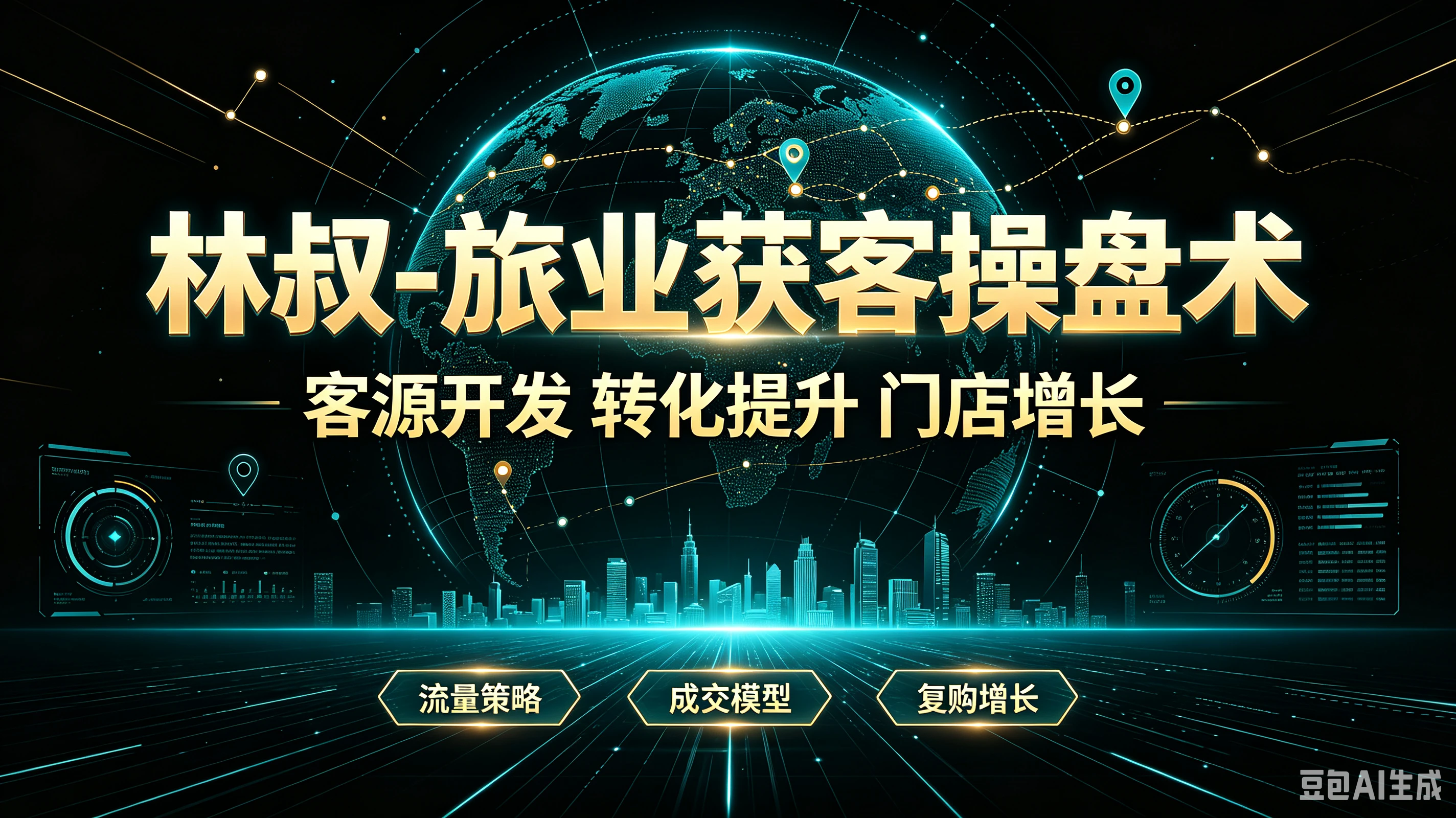 【精】林叔-旅业获客操盘术客源开发转化提升门店增长流量策略、成交模型、复购增长