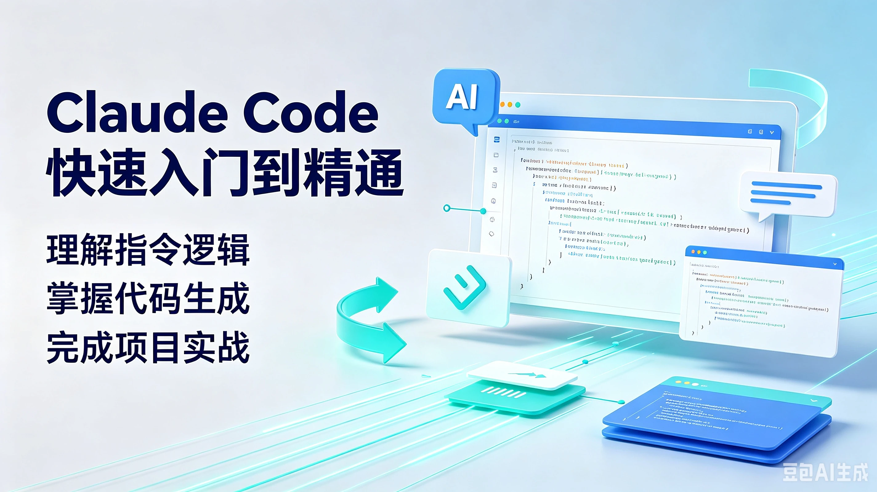 【精】Claude Code快速入门到精通，理解指令逻辑、掌握代码生成、完成项目实战